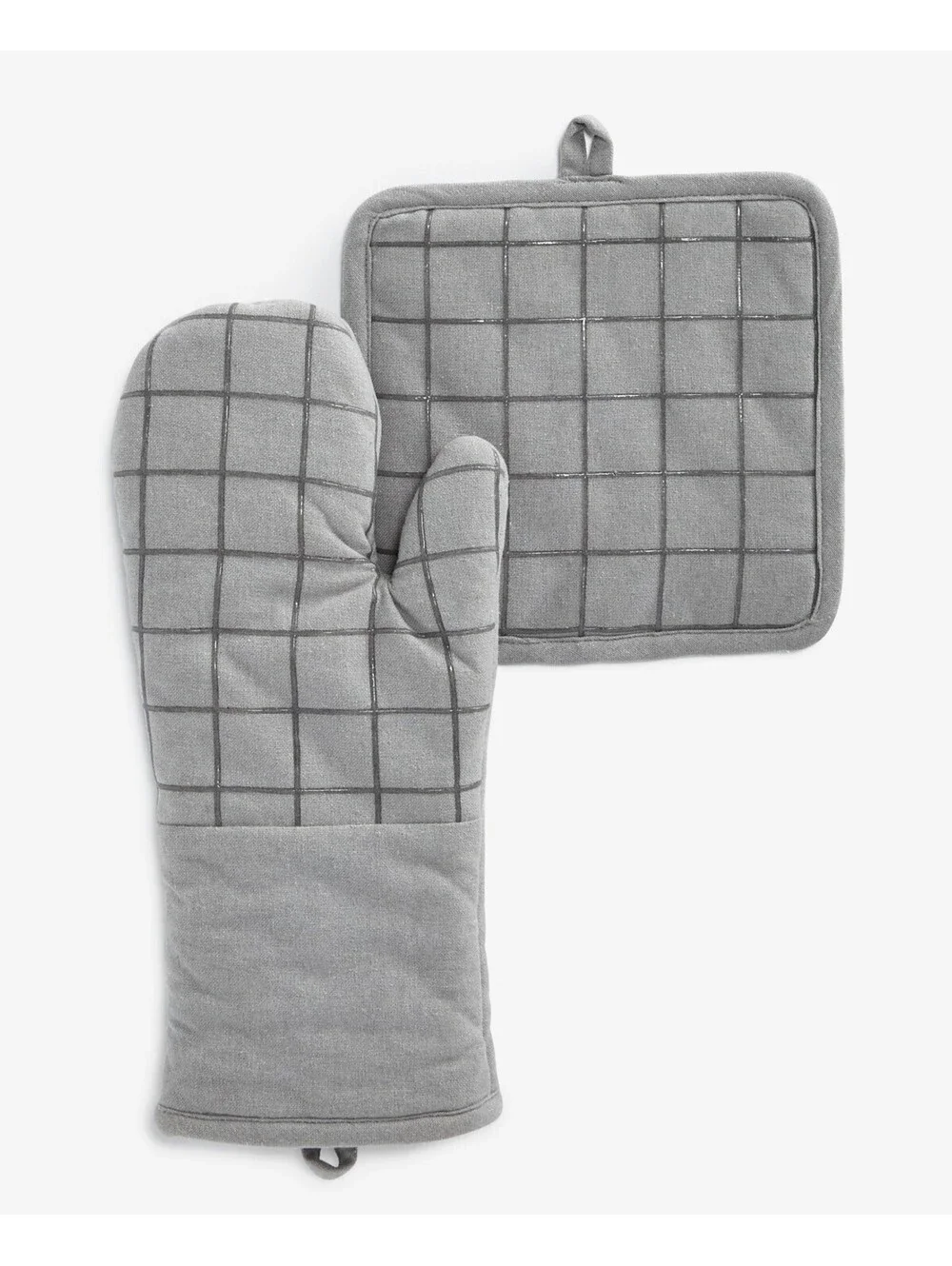 35 $Arch Studio Oven Mitt & Pot Holder Set 10020285700 Gray